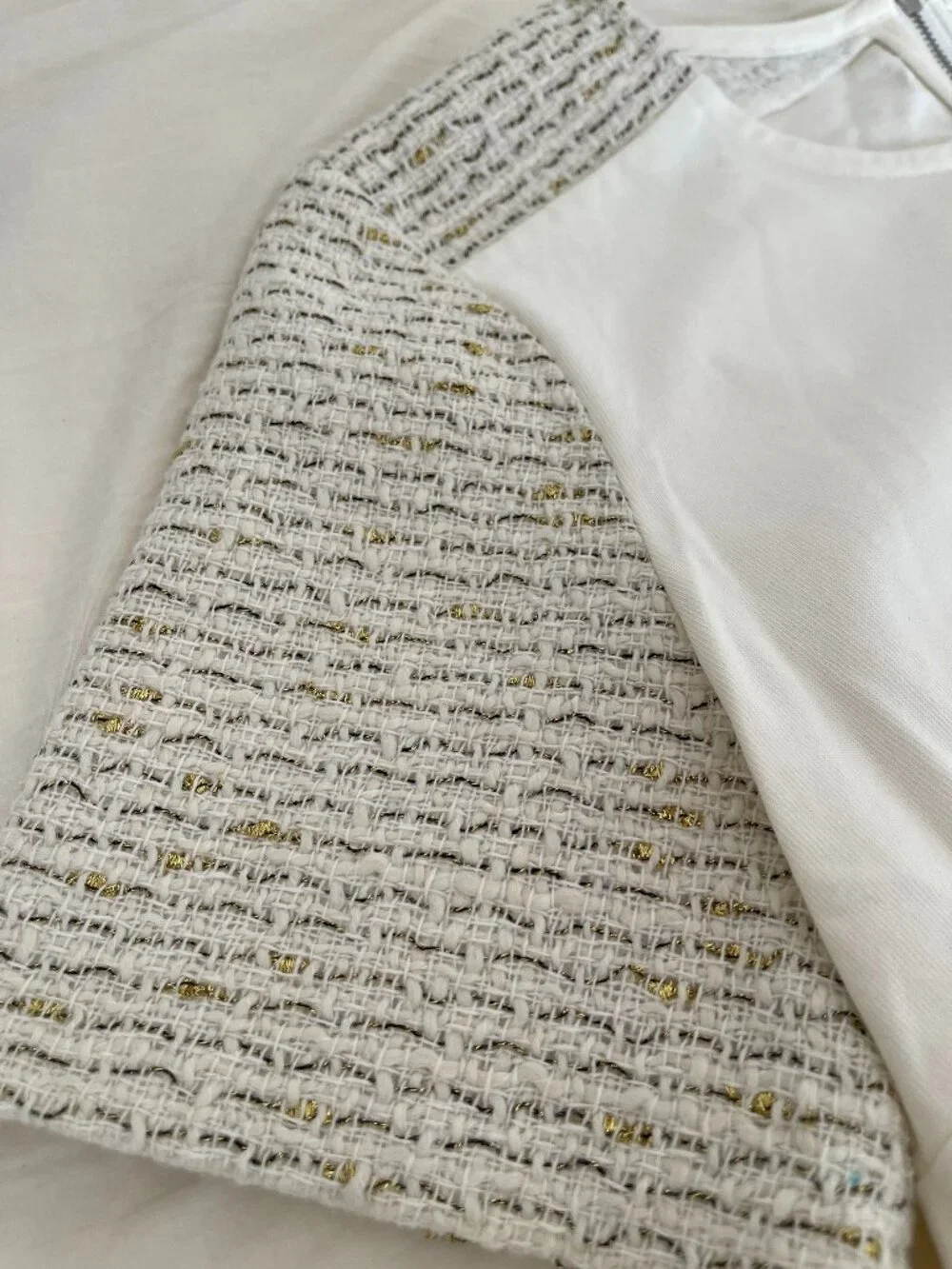 Jcrew Black and Gold Tweed Top - Picture 2 of 8